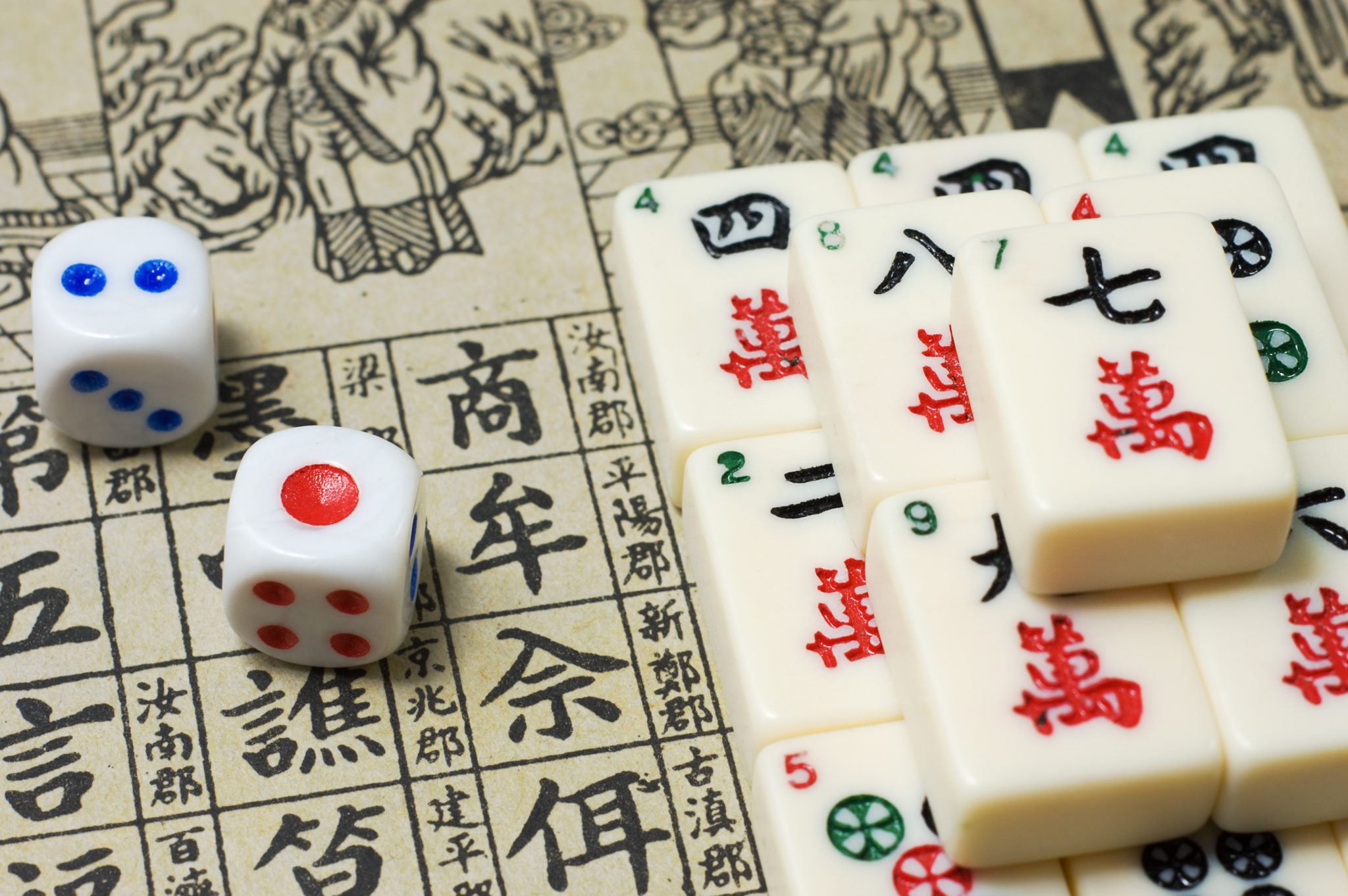 Китайская настольная игра Маджонг