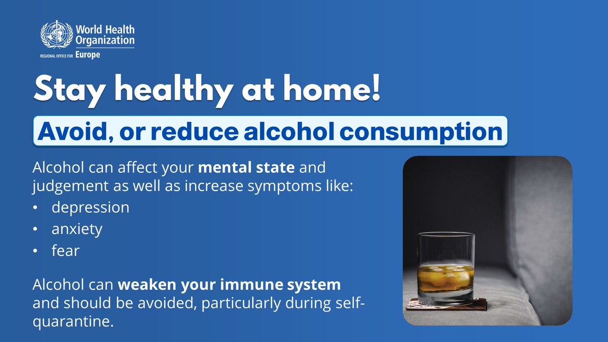 WHO Speaks Out About Alcohol Consumption During COVID-19